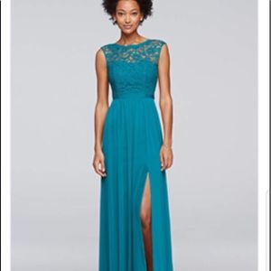 Bridesmaid Dress - Full length - Teal